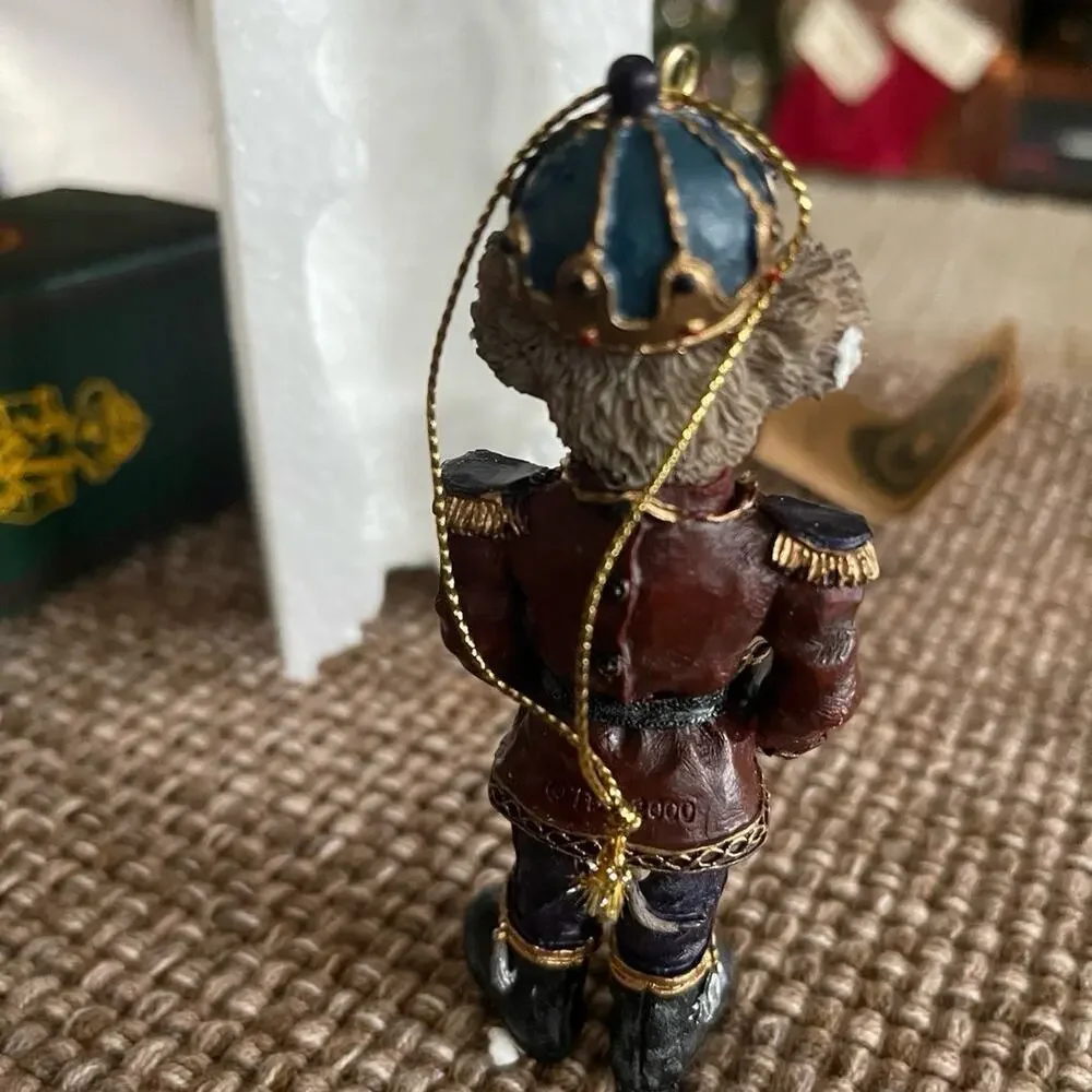 Vintage Boyds Bears Christmas ornament in box N. Mouseking Bearstone mouse 2000